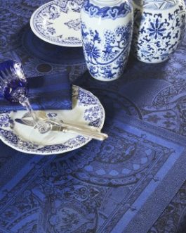 Nappe Porcelaine bleue Le Jacquard Français